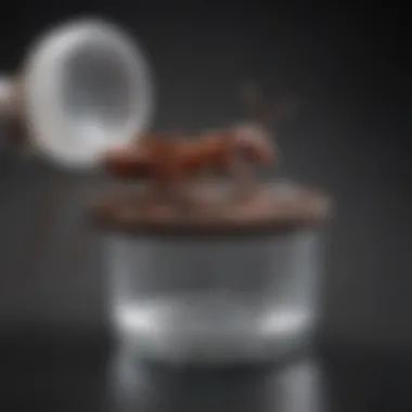 The Design of Sugar Water Ant Traps Close-up view of a sugar water ant trap showcasing its design and functionality.