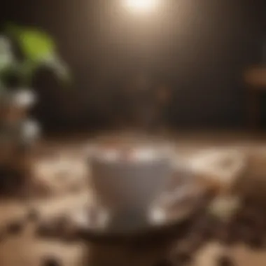 Sustainability in Coffee Sourcing Visual representation of sustainable coffee sourcing practices relevant to premium pod brands.