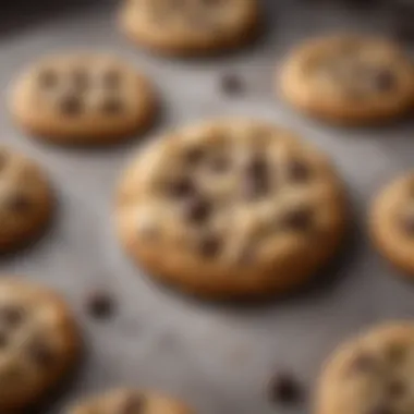 Ingredients arranged for making Swerve chocolate chip cookies, including Swerve sweetener and dark chocolate chips.