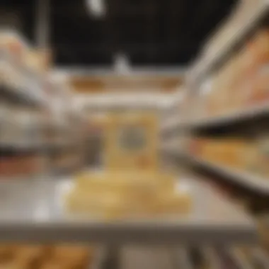 A cozy local grocery store aisle with Teese vegan cheese on the shelves