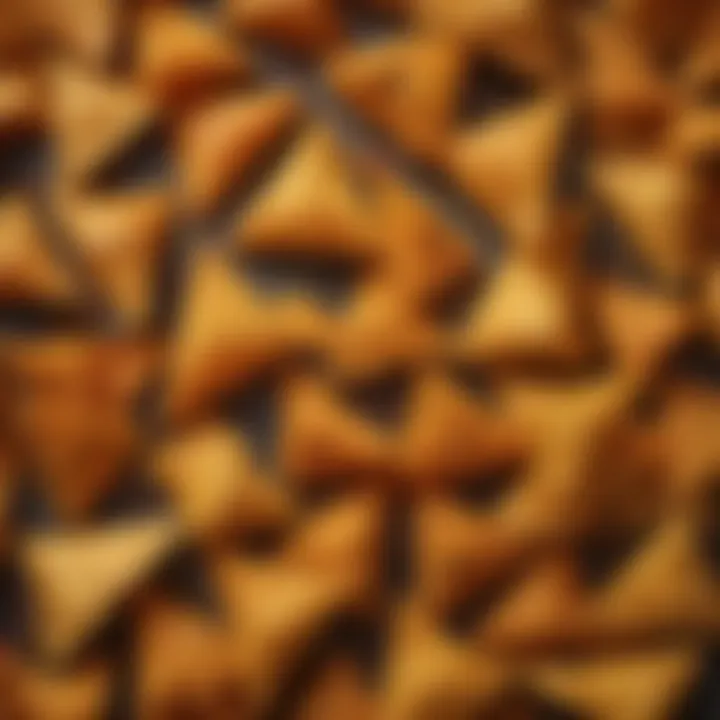 A close-up of Doritos chips highlighting their texture and seasoning.