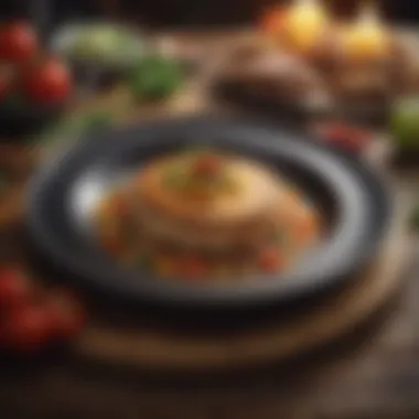 Artful Presentation of Culinary Creations Beautifully plated main dish showcasing artistic presentation