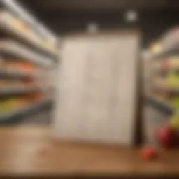 Innovative grocery list design showcasing organizational techniques