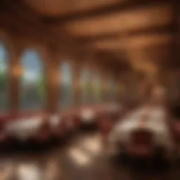 Enchanting dining atmosphere at Disney restaurant