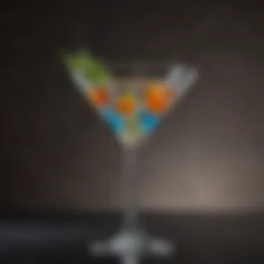 Elegant martini glass showcasing contemporary design