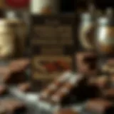 A vintage chocolate advertisement showcasing the allure of English chocolate