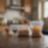 Reusable snack bags in a kitchen setting