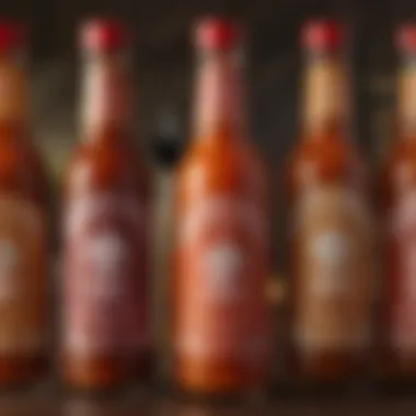 Artisan Bottles of Unique Hot Sauce Creations Bottles of homemade hot sauce