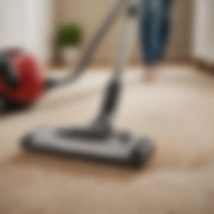 A comparison chart highlighting the advantages of sweeping and vacuuming.