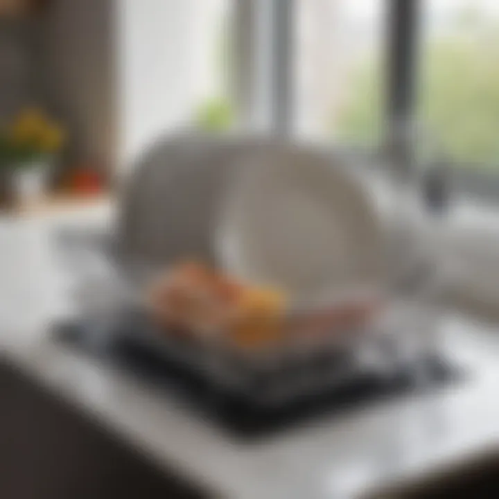 Innovative multi-functional dish drainer with integrated drying features