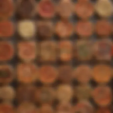 A selection of different types of wood suitable for pizza ovens