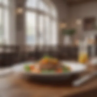 A Clean Dining Experience Elegant dining setting with attention to cleanliness