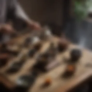 The Art of Tea Ceremony A serene tea ceremony showcasing traditional tools and elegance
