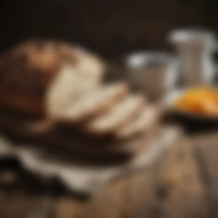 Traditional Irish soda bread on a rustic wooden table