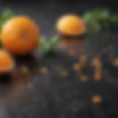 Natural Ingredients for Granite Cleaning Granite countertop with natural cleaning ingredients