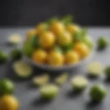 Fresh lemons and limes arranged aesthetically