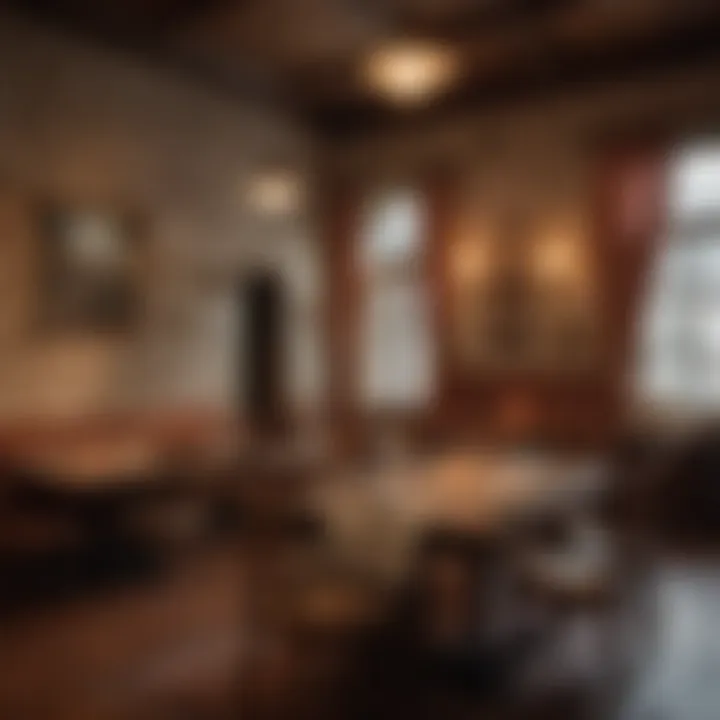 A cozy dining setting that reflects Toledo's rich food culture