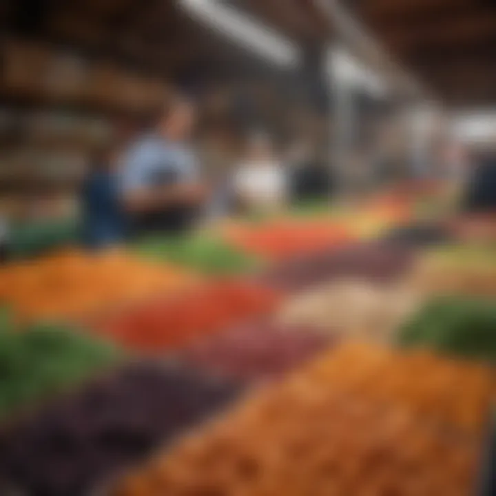 A local market brimming with fresh produce and artisanal products