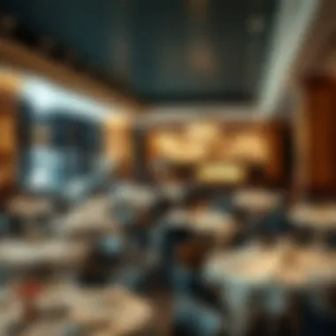 A beautifully designed fine dining restaurant with an elegant ambiance