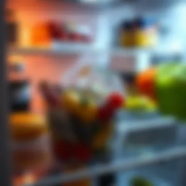 Removing Expired Food Expired food products being disposed of from a refrigerator