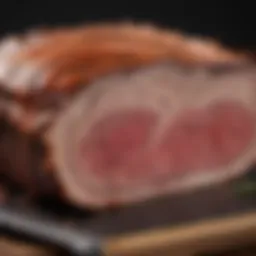 A beautifully marbled brisket showcasing its rich texture
