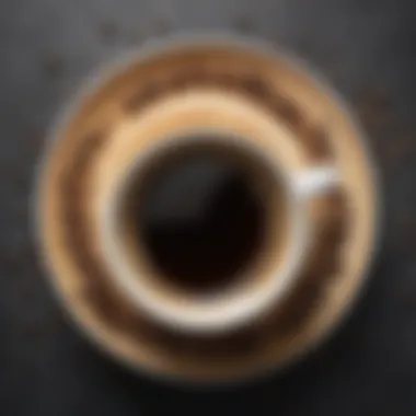 A diagram illustrating the physiological effects of caffeine on the body