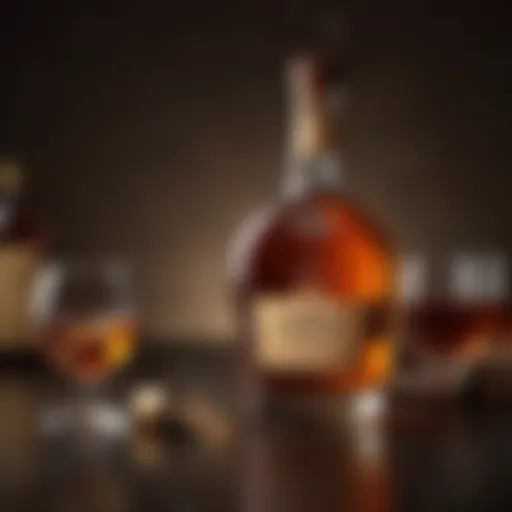 A captivating Hennessy cognac bottle elegantly displayed