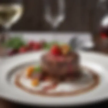 Garnishing the Perfect Filet Mignon Plate Artful presentation of filet mignon with garnishes