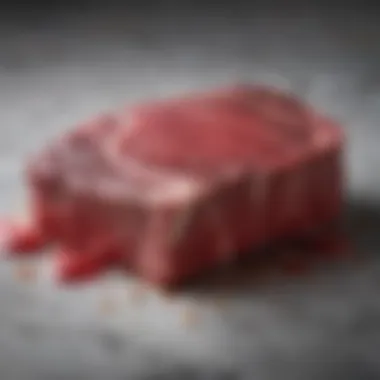 The Intricacies of Filet Mignon Marbling Close-up of raw filet mignon cut showcasing marbling