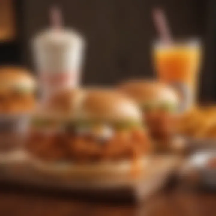 Popeyes menu highlighting delivery options