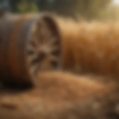 A historical depiction of farming practices for spelt grain