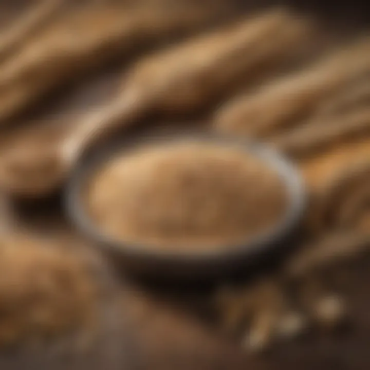 Nutritional chart highlighting the benefits of spelt grain