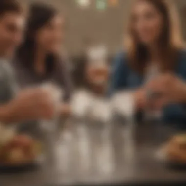 A group of friends enjoying drinks at a social gathering