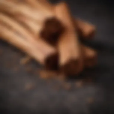 Ceylon Cinnamon: The True Cinnamon A detailed view of Ceylon cinnamon sticks with rich texture