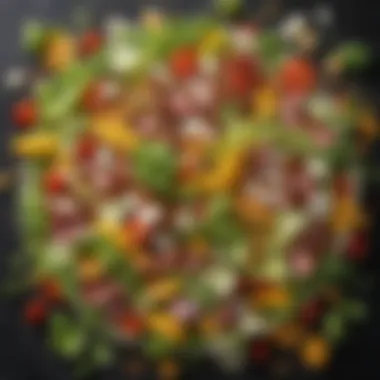 Fresh Ingredients in McDonald's Salads Close-up view of a vibrant McDonald's salad showcasing fresh ingredients