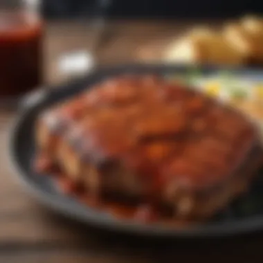 Barbecue Sauce Enhancing Grilled Flavors A beautifully plated dish featuring barbecue sauce alongside grilled meat