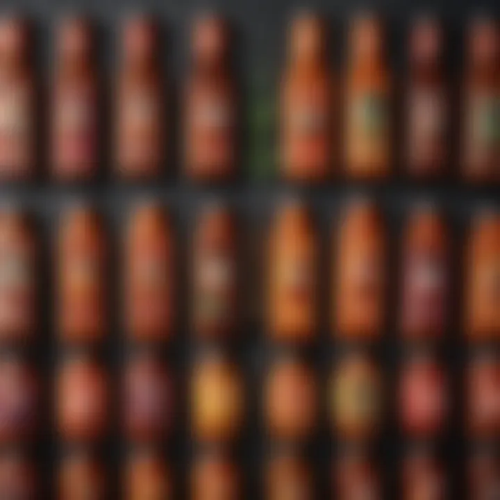 Different types of barbecue sauce showcasing regional variations