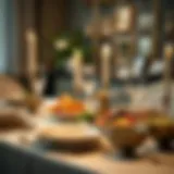 An elegant table setting featuring kosher dishes