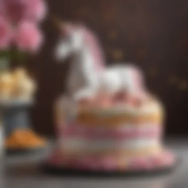 Stunning Unicorn Cake for Celebrations Vibrant unicorn cake as a centerpiece