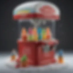 Vintage snow cone maker showcasing intricate design details