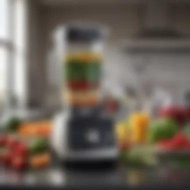 Culinary Applications of Vitamix Blending Illustration of various culinary uses of a Vitamix blender
