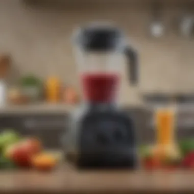 Close-up of Vitamix technology demonstrating unique features