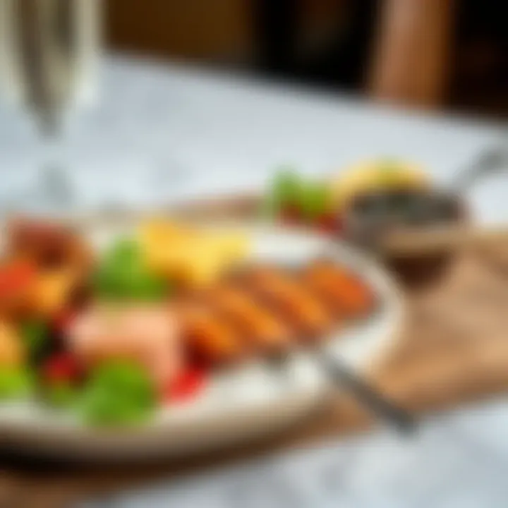 An elegant plate of keto-friendly gourmet dish