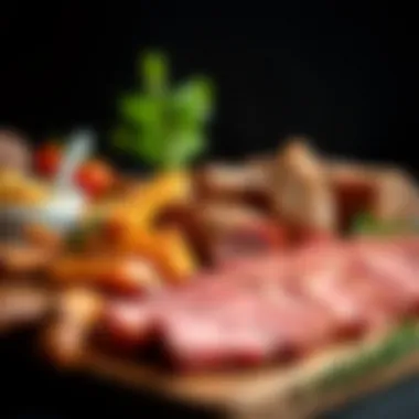 A selection of meats showcasing protein options