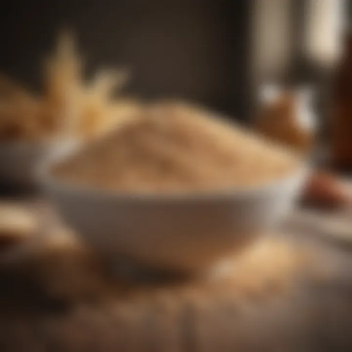 A bowl filled with whole grains showcasing their natural texture.