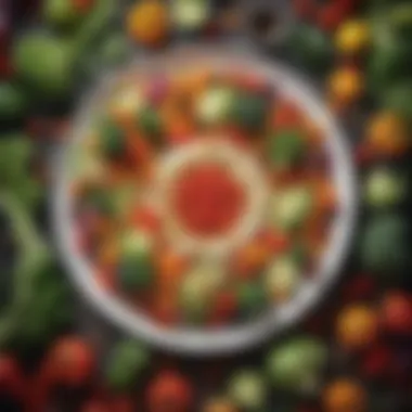 Nourishing Vegetable Options for Acid Reflux A vibrant plate of fresh vegetables