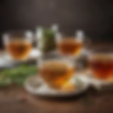 Herbal Teas for Relief from Acid Reflux Symptoms A spread of herbal teas and their calming effects