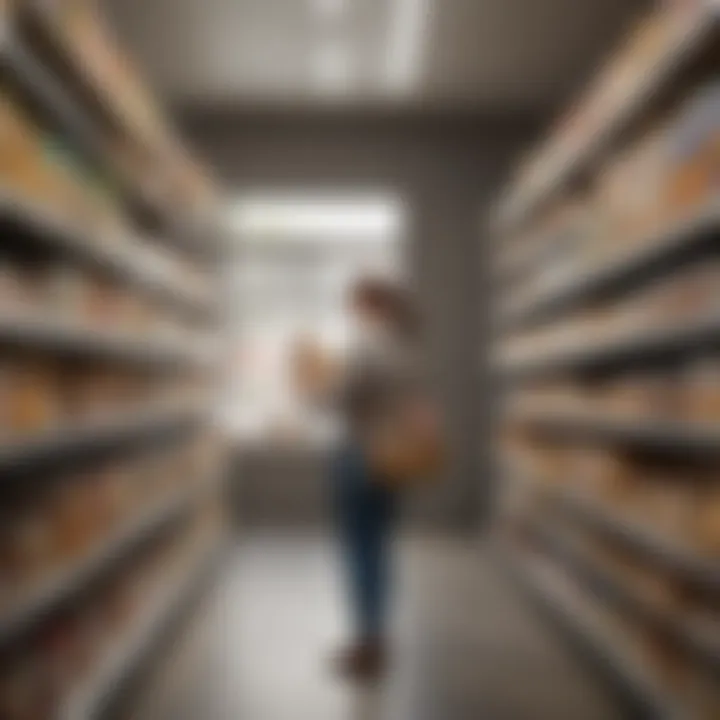 A person browsing an online store for bulk baking ingredients