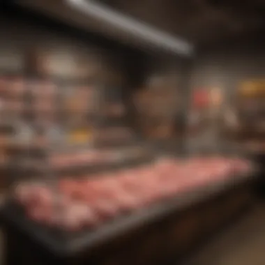 Specialty Store Game Meat Display Specialty store showcasing a variety of game meats