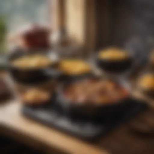 Various Lodge cast iron cookware on display